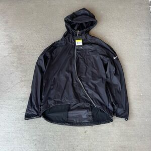 Nike Runway Shield Running Jacket Black Reflective Womens Small CJ5077-010